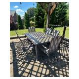 Outdoor Dining Set w/Chairsï¿½63.5x39x28.5