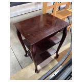 Wood Accent Table w/Shelves 18ï¿½x14ï¿½x24ï¿½