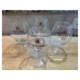 (Set of 4) Courvoisier Cognac Glassesï¿½4.75ï¿½