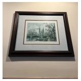 Framed Strasbourg Artwork Print 11.5ï¿½x20ï¿½