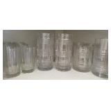 4 Sets Cut Glass Tumblers
