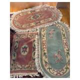 Oval and Rectangular Floral Rugs