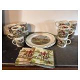 English Hunting-Themed Tableware by Johnson Bros.