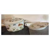 Chinese Garden by Sheffield Lidded Casserole and O