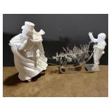 Department 56 Figurine Set with Sleigh and Figures