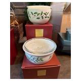 Lenox Holiday Collection Bowls and Casserole