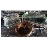 Pyrex and Anchor Glass Dishes Set