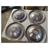 4 Vintage Jeep Hubcaps
