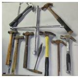 Assorted Hammers & a Lug Wrench