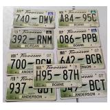 9 Tennessee License Plates