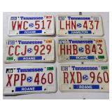 6 Tennessee License Plates