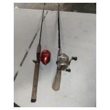 Zebco and Shakespeare Fishing Poles - Read Details