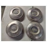 4 Vintage Ford Hubcaps
