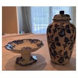 Blue and White Pottery Set