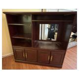 Wooden Entertainment Center Unit