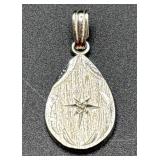 Sterling Silver Teardrop Pendant