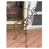 Metal Plant Stand With Scrollwork