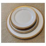 Vignaud Limoges Gold Rim Plates