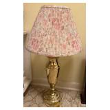 Brass Table Lamp With Shade