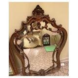 Carved Wooden Wall Mirror