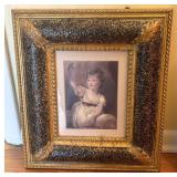 Framed Artwork of a Young Girl