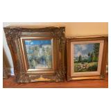 Framed Landscape Scene Artwork