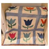 Handmade Tulip Quilt