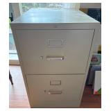 Two-Drawer Metal Filing Cabinet