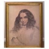 Framed Portrait Drawing