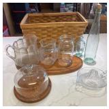 Glassware with Basket