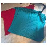 Green and Red Handmade Throws