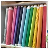 Rolls of Colorful Fabric