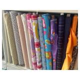 Rolls of Patterned Fabric