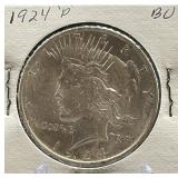 1924-P Peace Silver Dollar BU