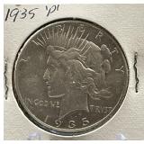 1935-P Peace Silver Dollar Coin