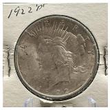 1922-P Peace Silver Dollar Coin