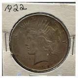 1922 Peace Silver Dollar Coin