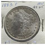 1883-P Morgan Silver Dollar BU MS65