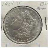 1904-O Morgan Silver Dollar BU MS60