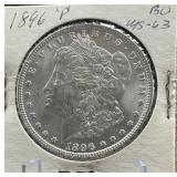 1896-P Morgan Silver Dollar BU MS63