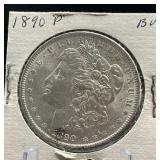 1890-P Morgan Silver Dollar BU