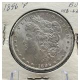 1896-P Morgan Silver Dollar BU MS63