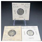 Three Silver World Coins