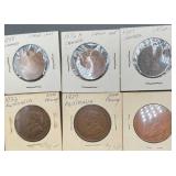 6pc Canadian and Australian Coins