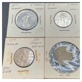 4pc French Coins
