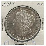 1878-S Morgan Silver Dollar Coin BU