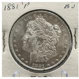 1881-P Morgan Silver Dollar BU