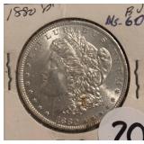 1880-P Morgan Silver Dollar BU MS-60