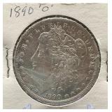 1890-O Morgan Silver Dollar