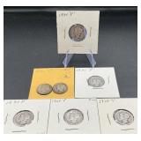 7pc Mercury Silver Dimes